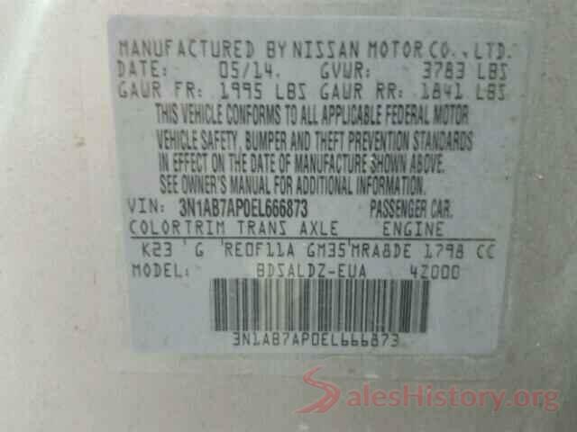 5YFBURHE9HP663361 2014 NISSAN SENTRA