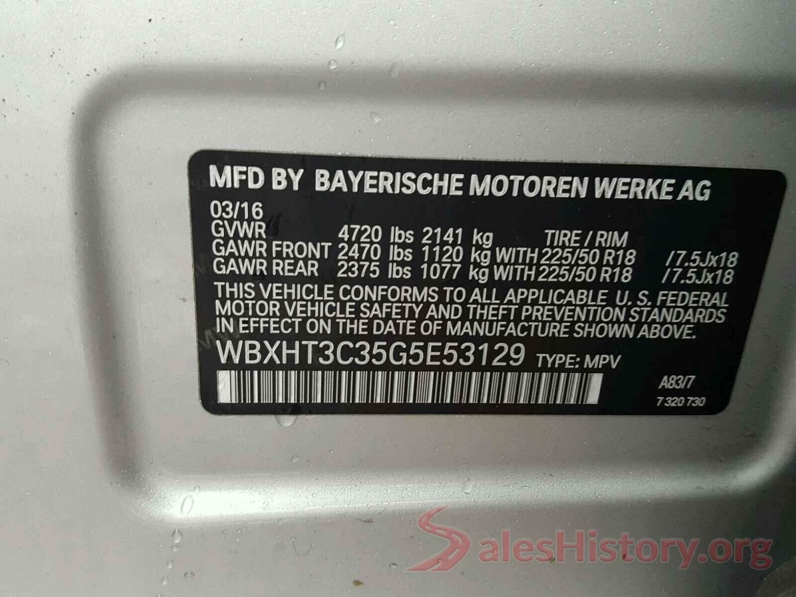 KM8K33A5XMU737390 2016 BMW X1