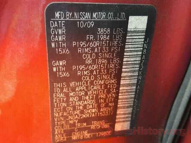 3N1AB7AP4GY331105 2010 NISSAN CUBE