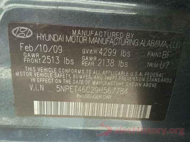 4T1BF1FKXHU768249 2009 HYUNDAI SONATA