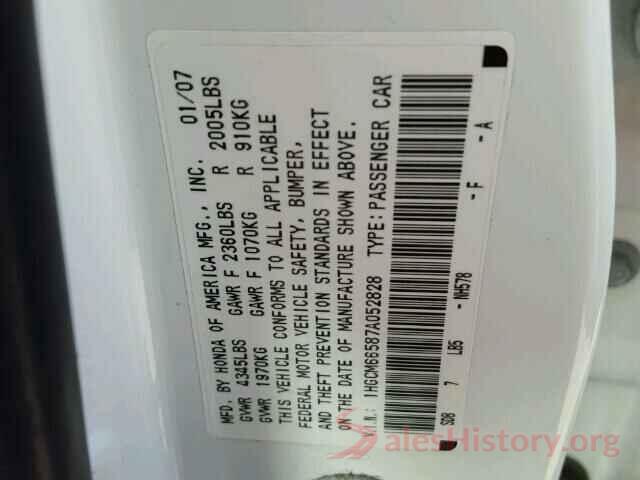 3N1CN7AP8HK416159 2007 HONDA ACCORD