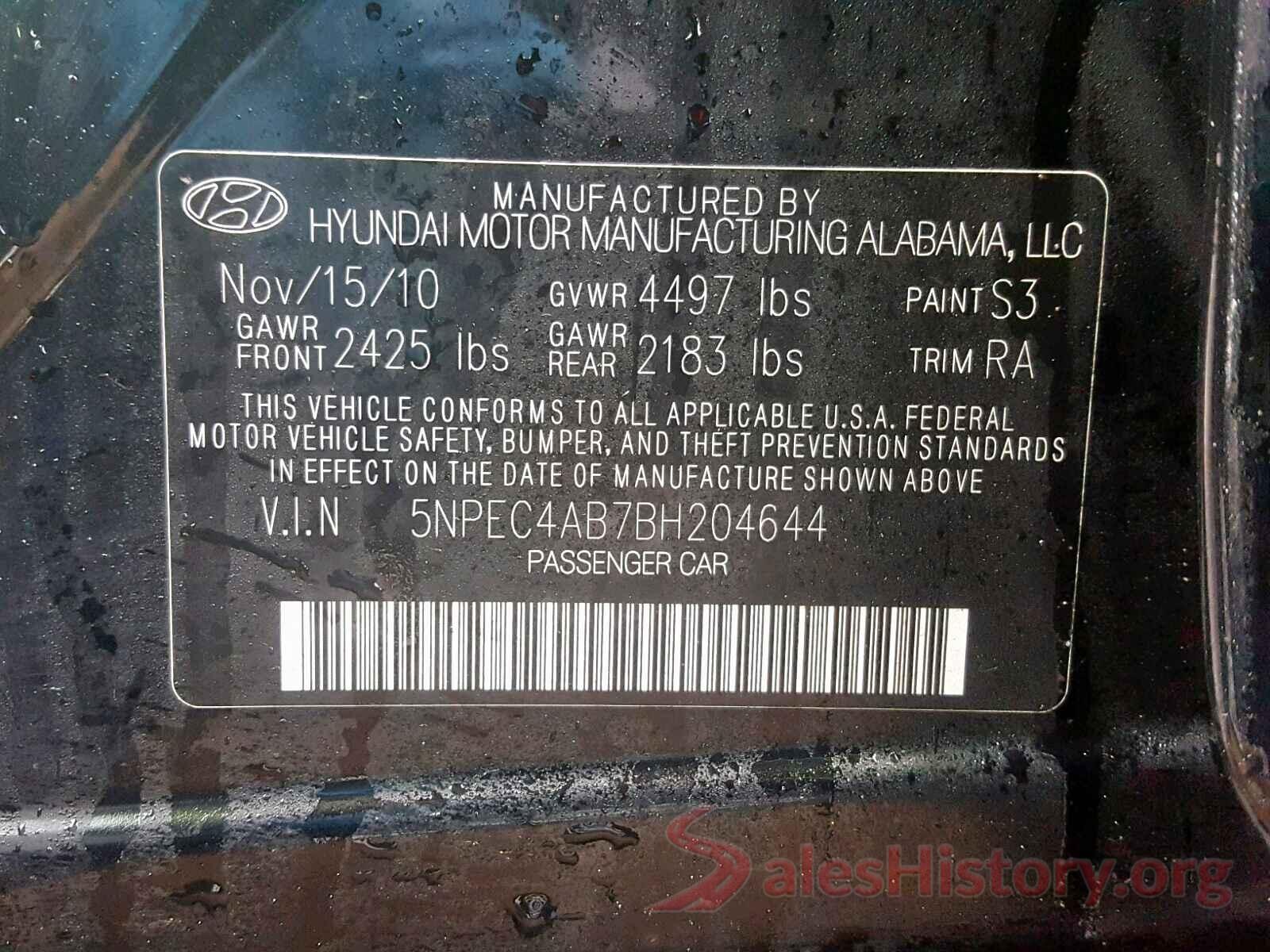 4T1K61BK1MU020201 2011 HYUNDAI SONATA