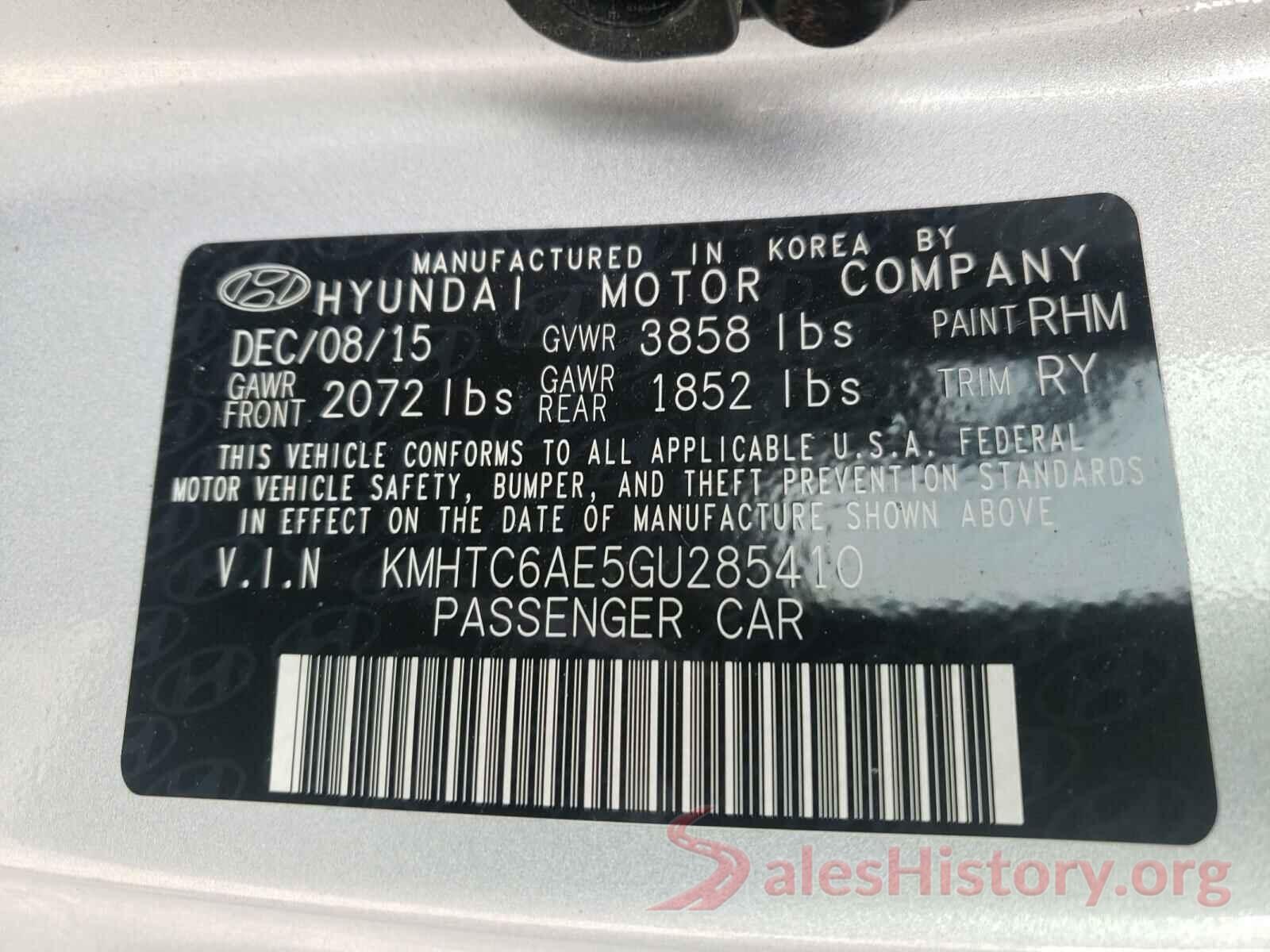 3KPA24AD2ME395755 2016 HYUNDAI VELOSTER