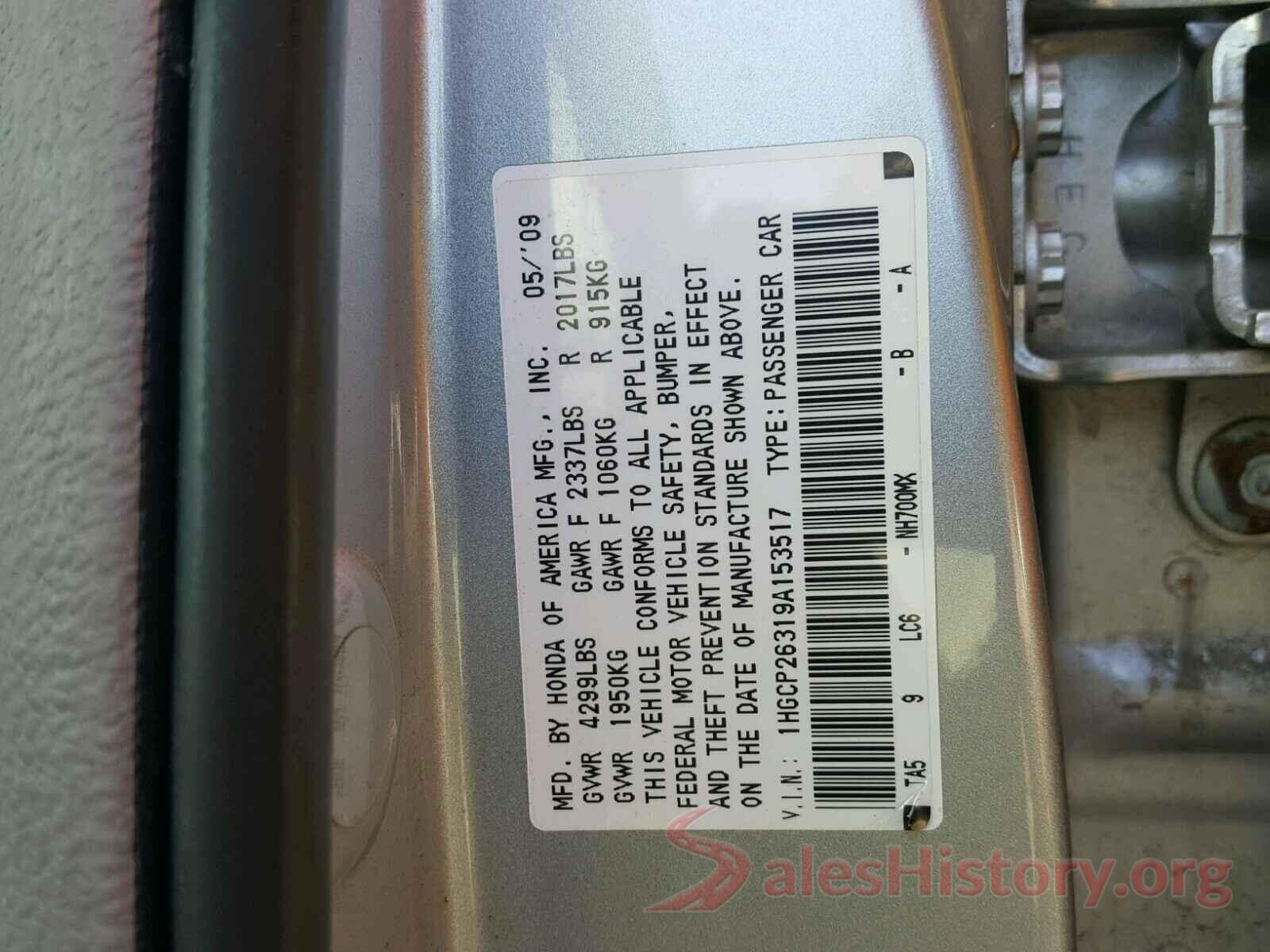 SHHFK7G41MU200235 2009 HONDA ACCORD