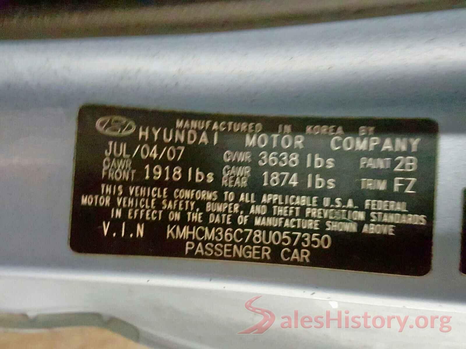 1N4AL3AP3JC176541 2008 HYUNDAI ACCENT