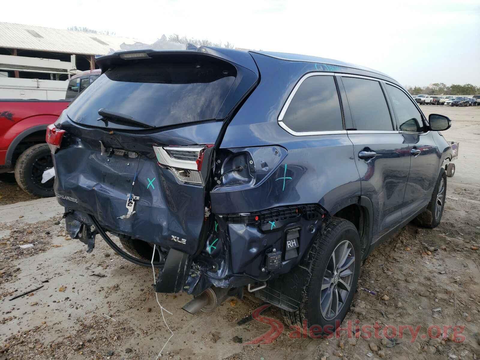 5TDKZRFH4KS349890 2019 TOYOTA HIGHLANDER