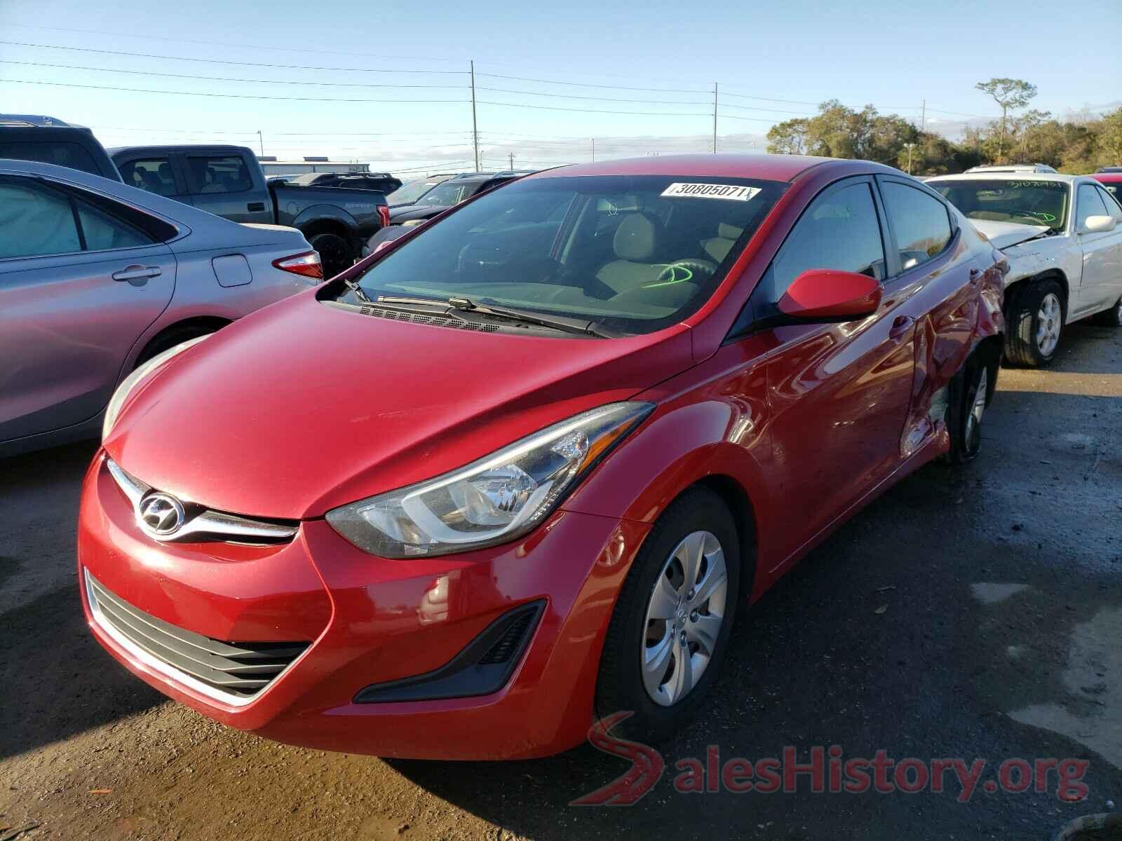 KMHDH4AE2GU512580 2016 HYUNDAI ELANTRA