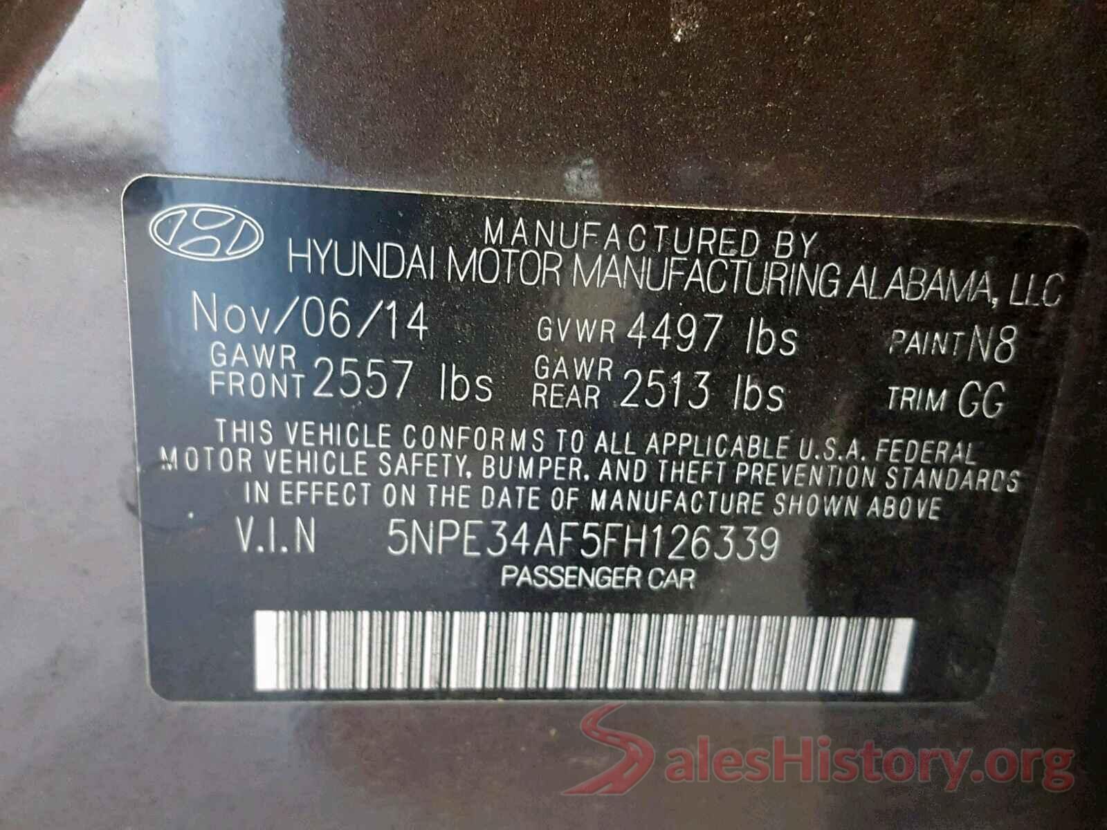 JTEBU5JR0L5759404 2015 HYUNDAI SONATA