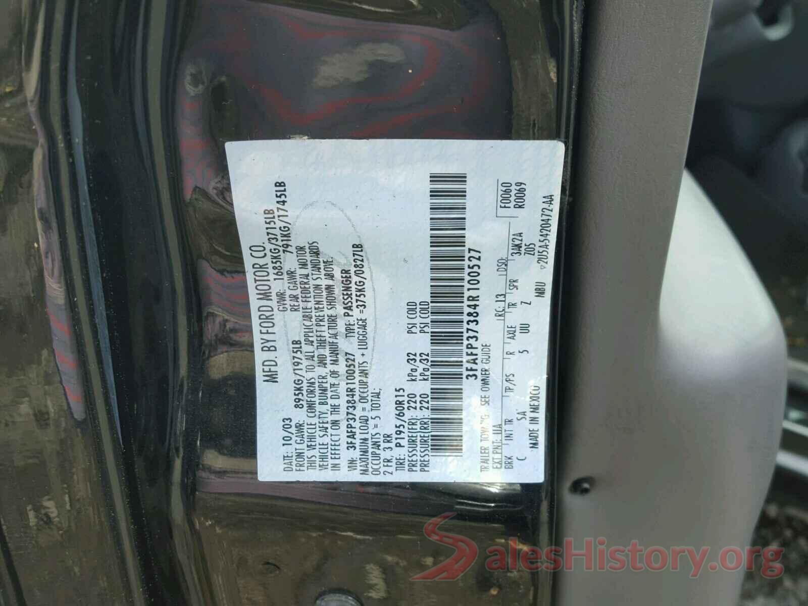 5YFEPMAE3MP167483 2004 FORD FOCUS