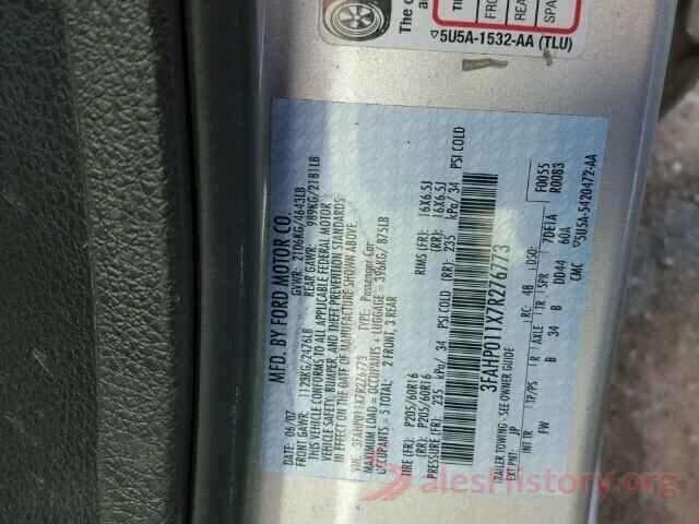 1N4AL3AP5HC124046 2007 FORD FUSION