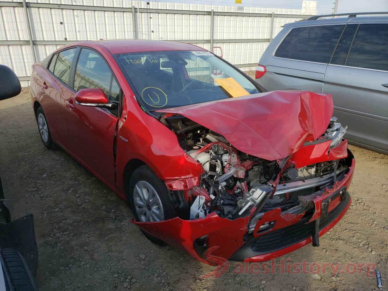 JTDKARFU5K3100455 2019 TOYOTA PRIUS