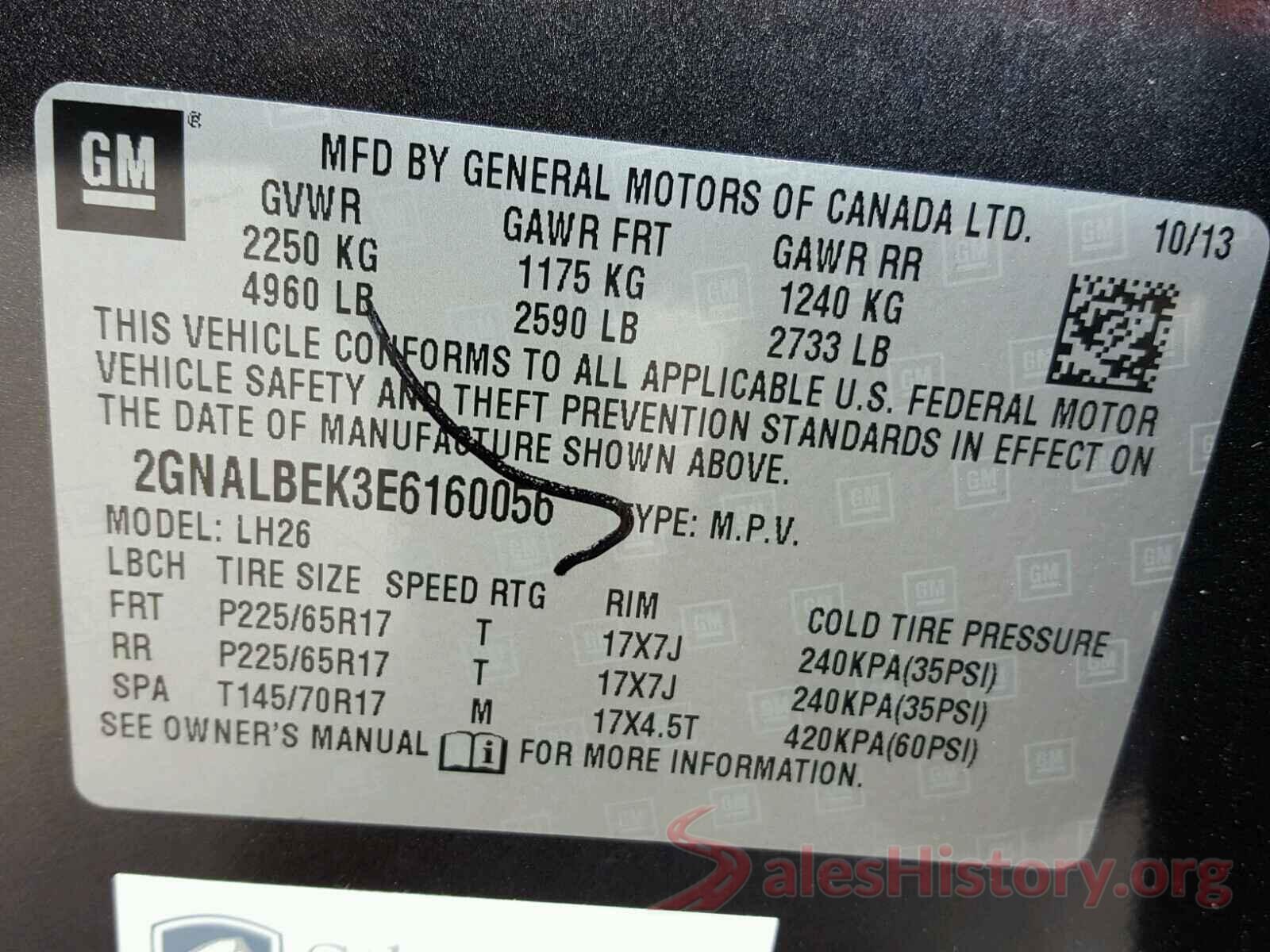 3FADP4AJ7JM112326 2014 CHEVROLET EQUINOX