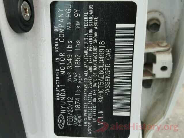 3C4NJDDB4KT772089 2012 HYUNDAI ACCENT