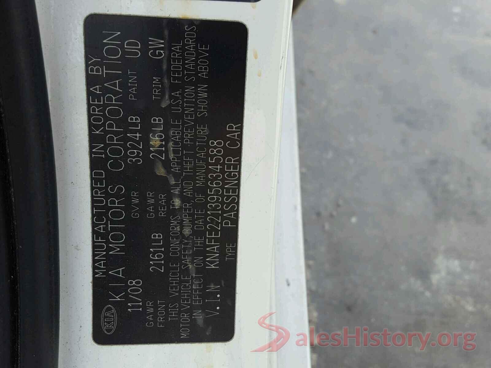 JM3KFACM7K0675429 2009 KIA SPECTRA