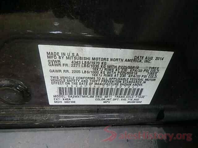 1N4AL3AP0GC269669 2015 MITSUBISHI OUTLANDER