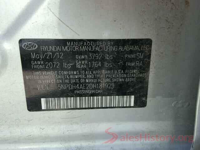 WDDSJ4EB9JN692292 2013 HYUNDAI ELANTRA