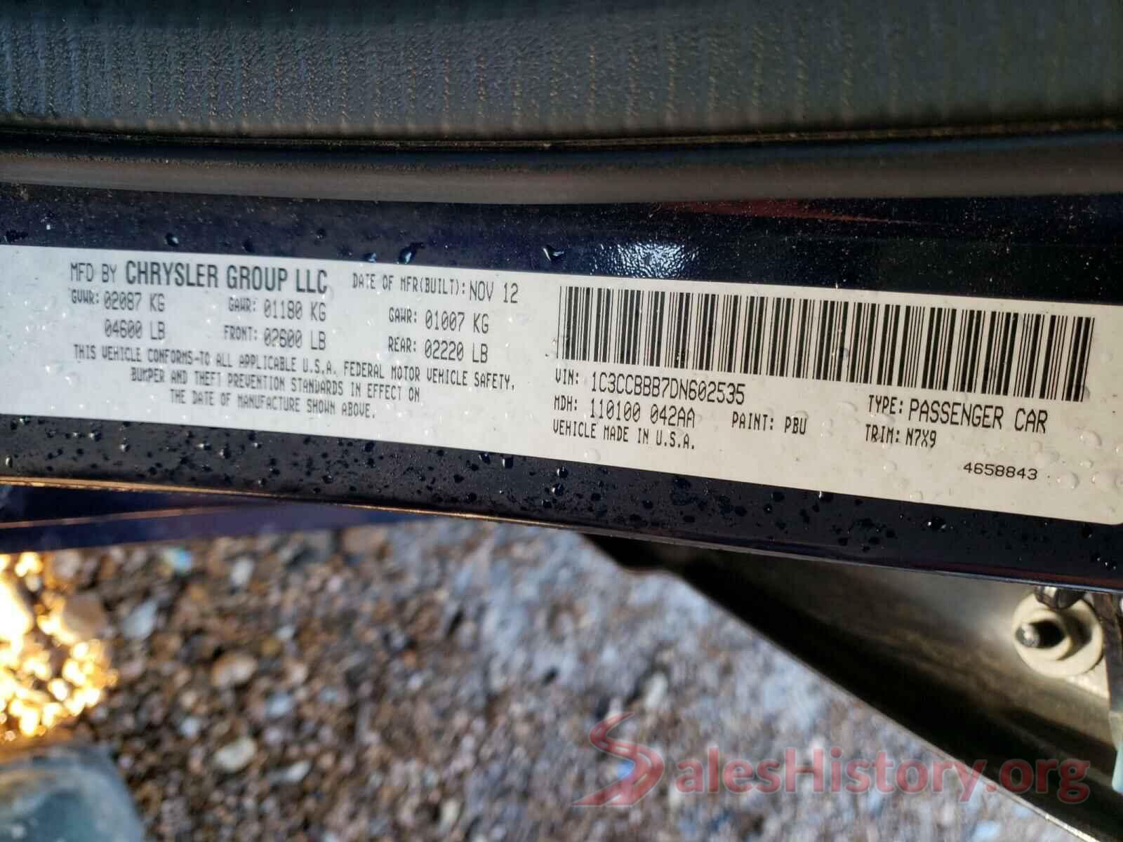 3HGGK5G40KM701346 2013 CHRYSLER 200