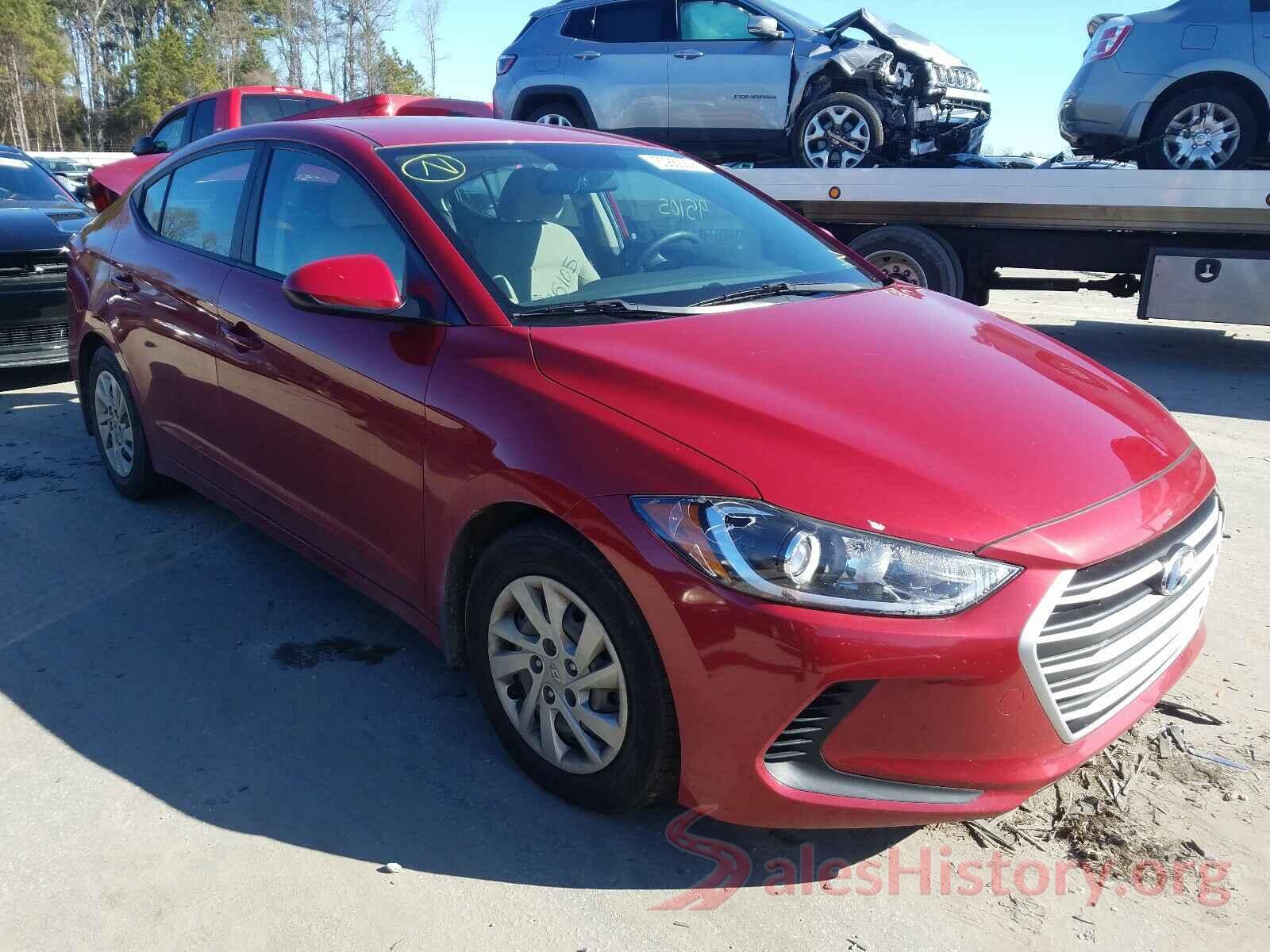 KMHD74LF9HU408016 2017 HYUNDAI ELANTRA