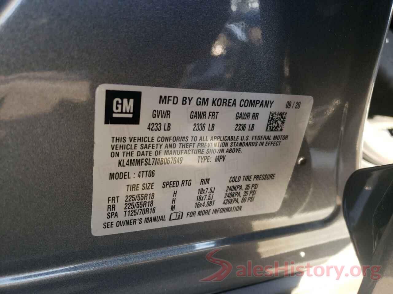 KL4MMFSL7MB067649 2021 BUICK ENCORE