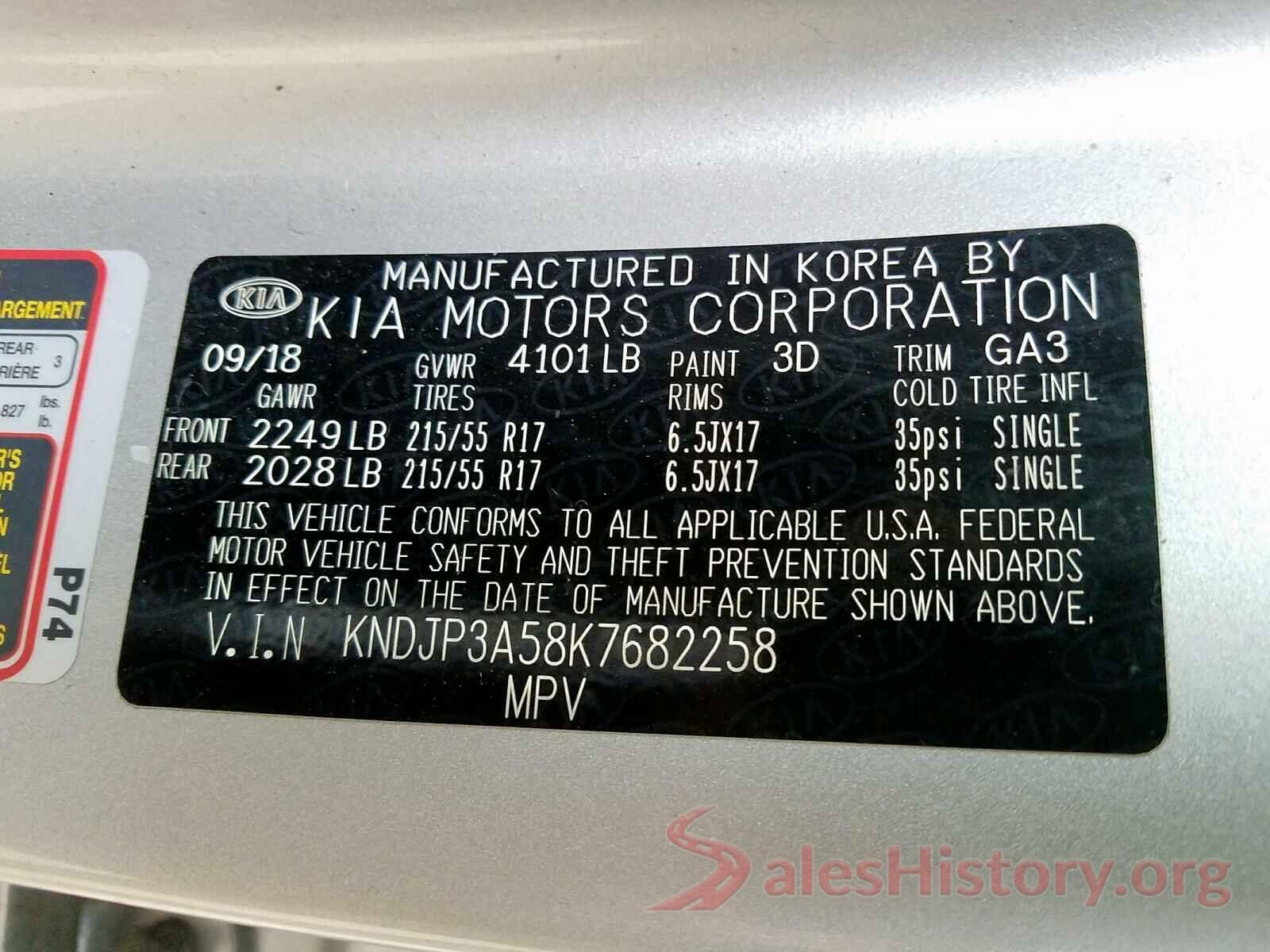 3N1AB7APXHY295499 2019 KIA SOUL