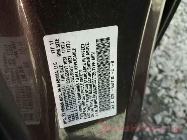 3VWC57BU8MM063774 2012 HONDA ODYSSEY