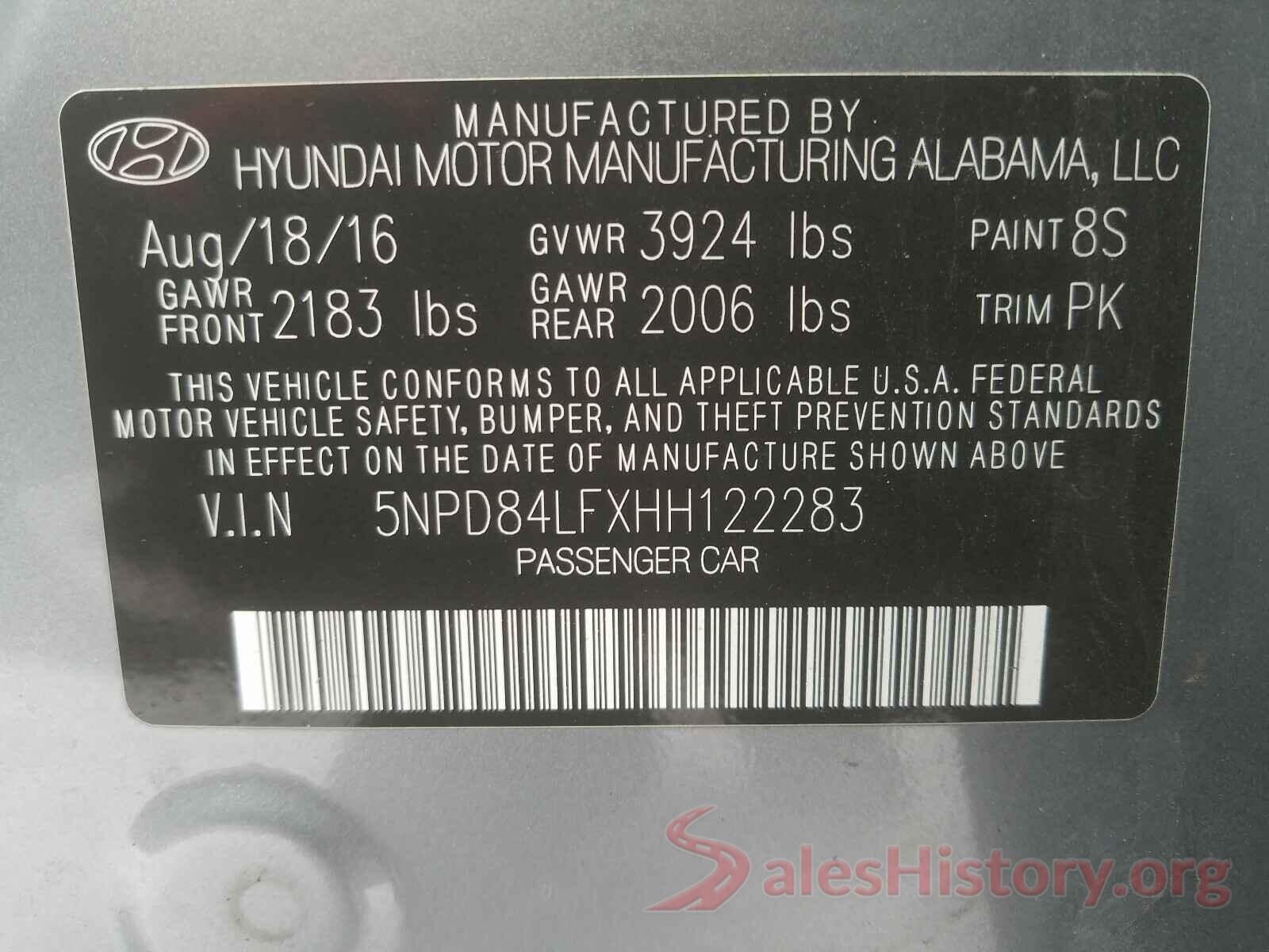 W1N0G8DB2MF926112 2017 HYUNDAI ELANTRA