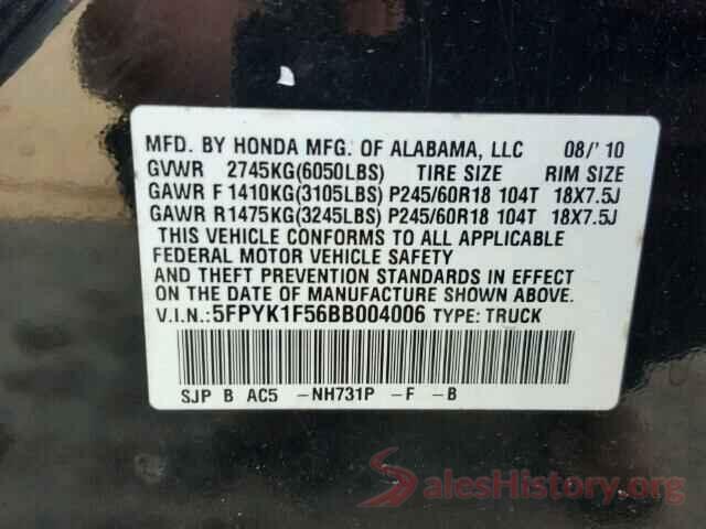 KM8J3CA24JU630980 2011 HONDA RIDGELINE