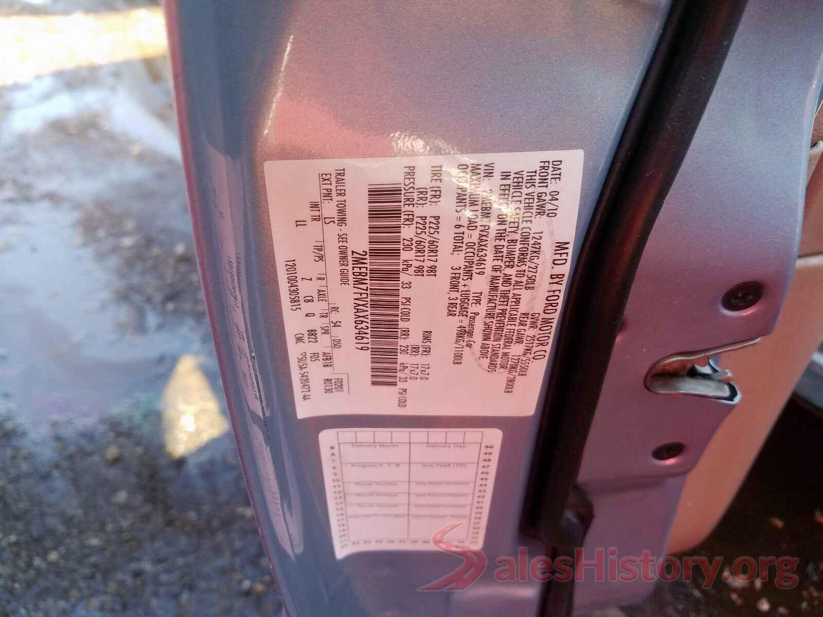 5YJ3E1EA9KF326650 2010 MERCURY GRMARQUIS