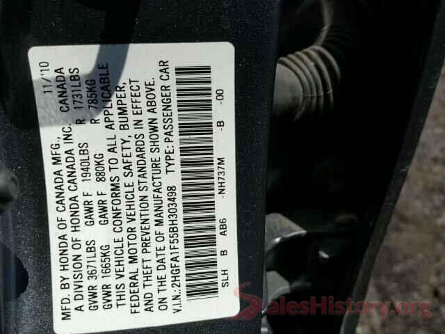 5NPEG4JA0MH065844 2011 HONDA CIVIC