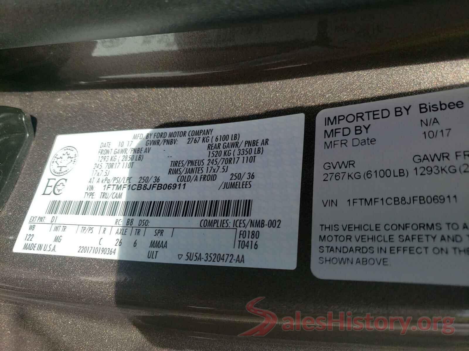 3N1AB7APXHY309143 2018 FORD F150