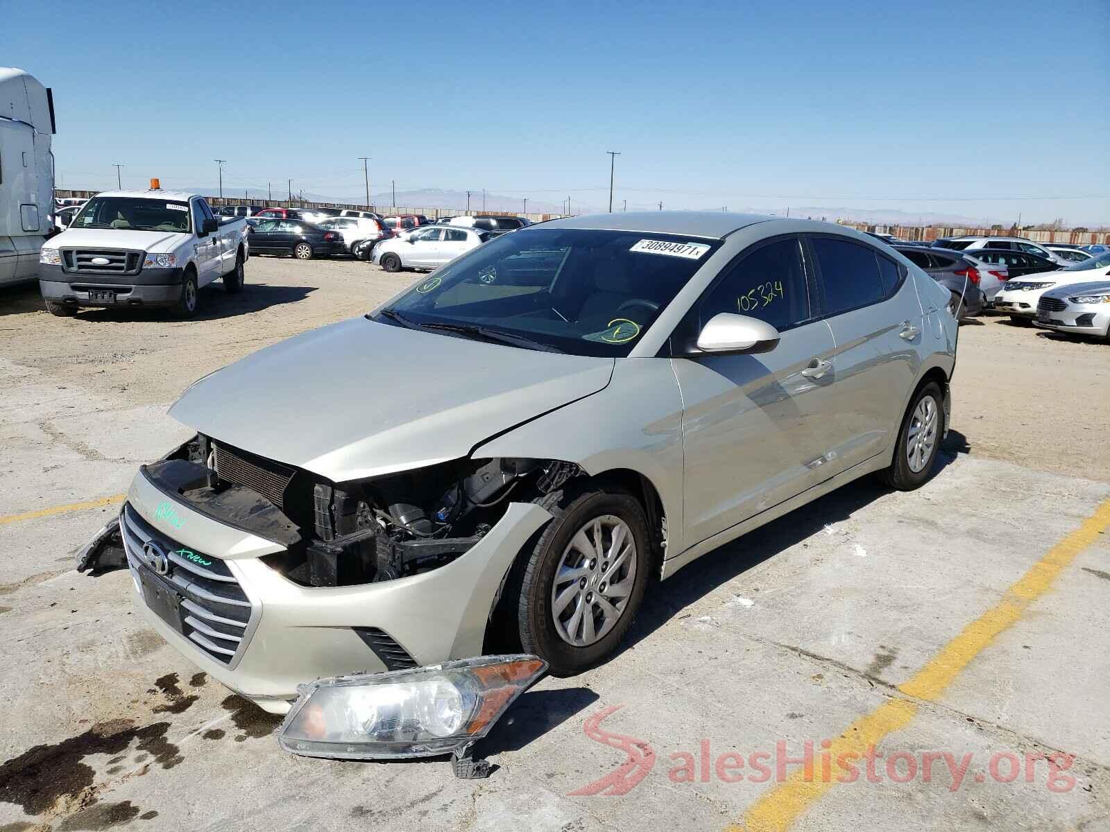 JTEBU5JR3K5621127 2017 HYUNDAI ELANTRA