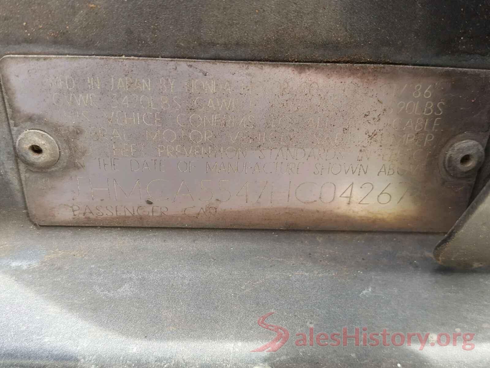 JM3KFACM4J0474554 1987 HONDA ACCORD