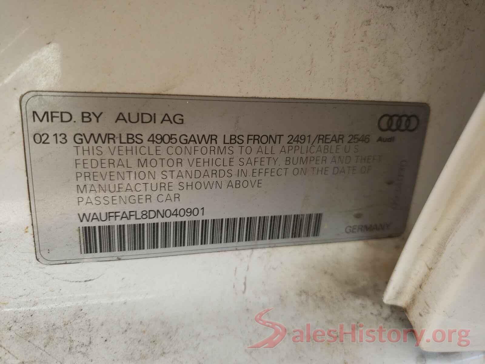 1C4NJCBA2HD141263 2013 AUDI A4