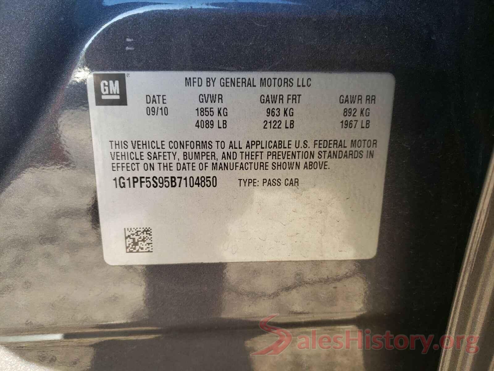 5FNRL6H72LB054425 2011 CHEVROLET CRUZE