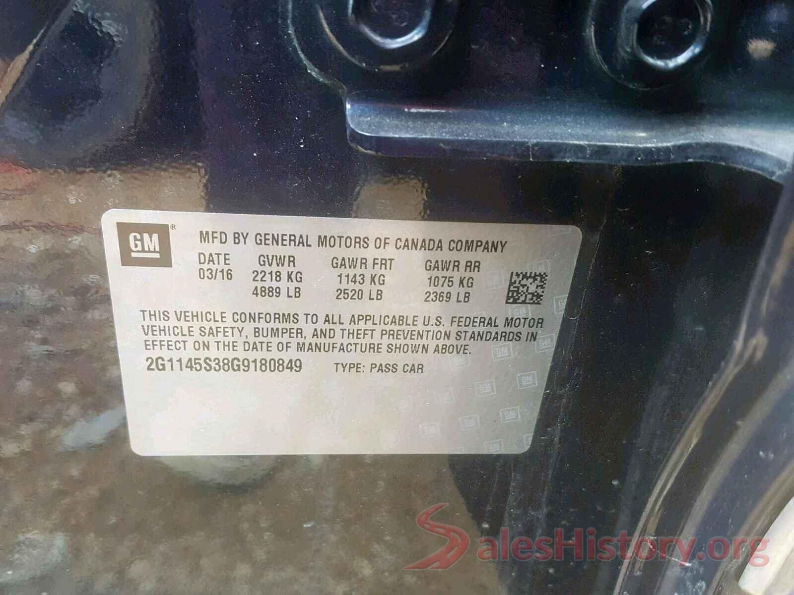 4T1BF1FK1HU427628 2016 CHEVROLET IMPALA