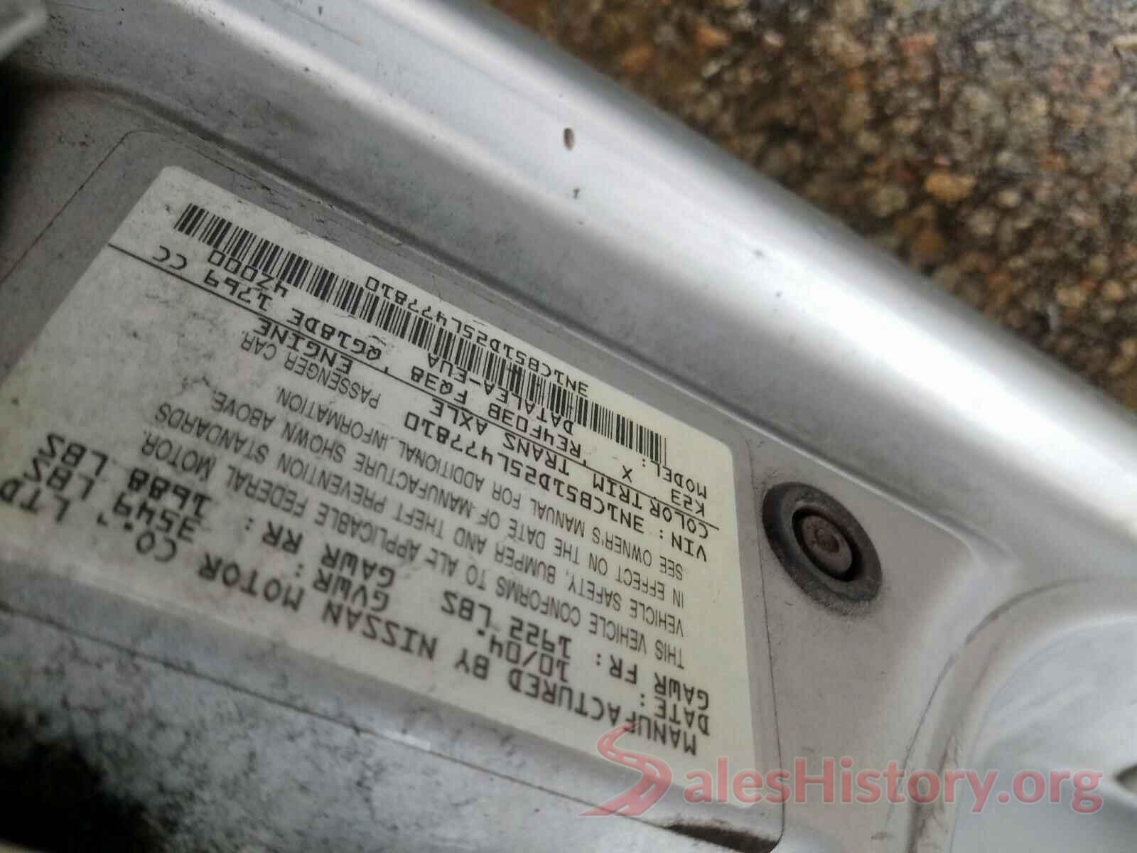 5TDGZRAH1MS523723 2005 NISSAN SENTRA