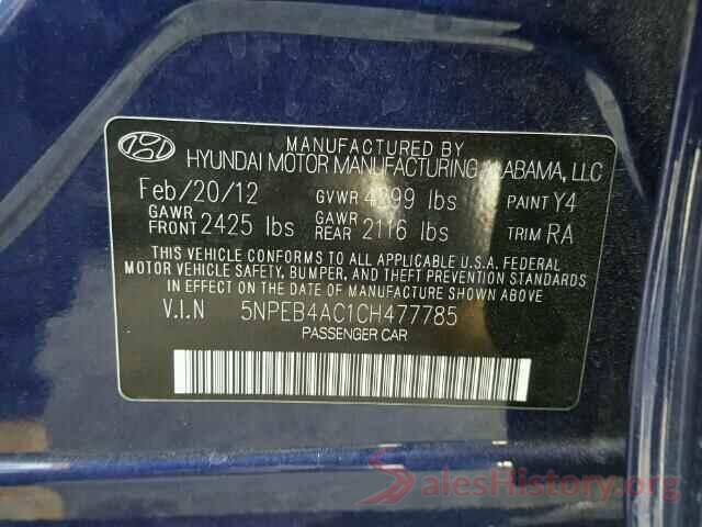 4T1G11AK9LU500930 2012 HYUNDAI SONATA