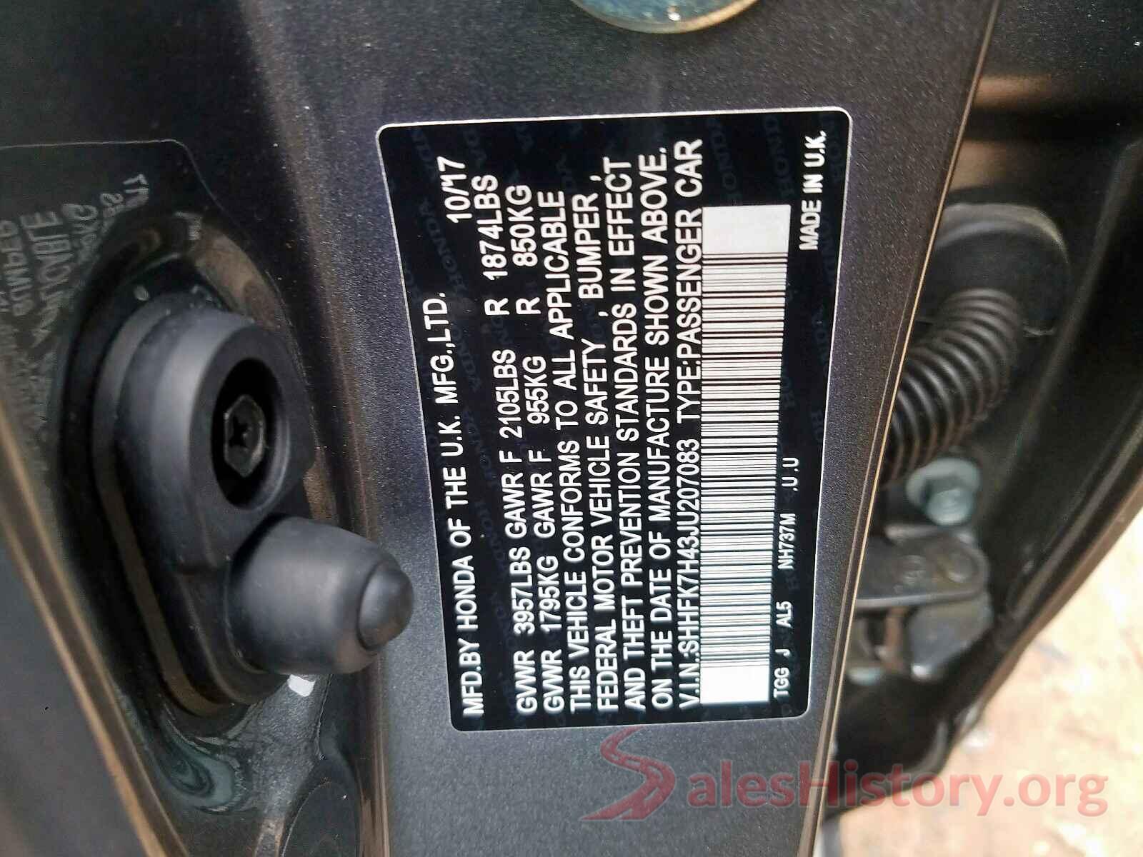 5YJ3E1EB3LF646203 2018 HONDA CIVIC