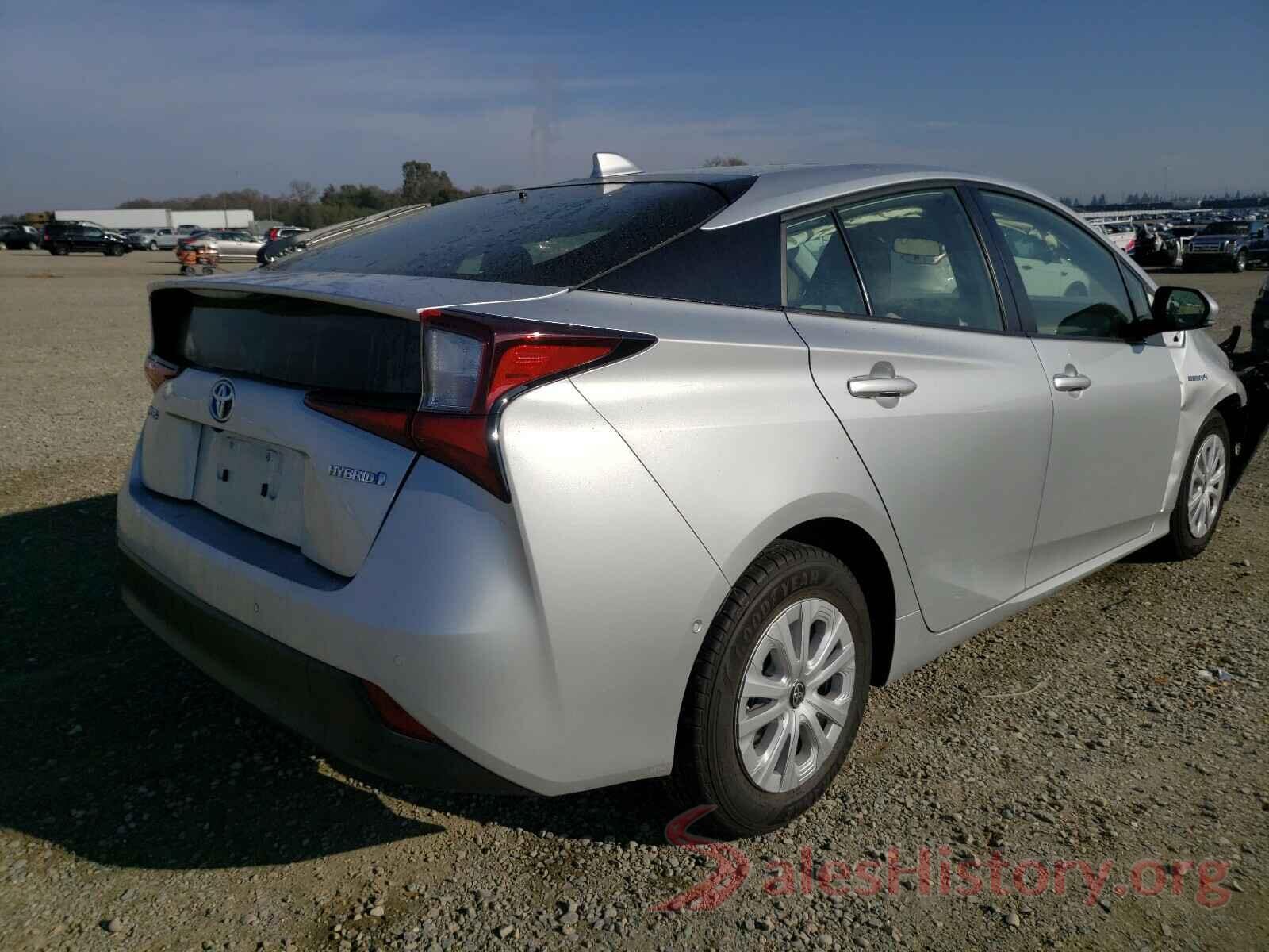 JTDKARFU4L3112355 2020 TOYOTA PRIUS