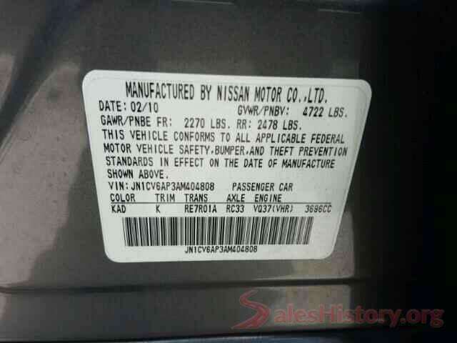 4T1C11AK2MU529427 2010 INFINITI G37