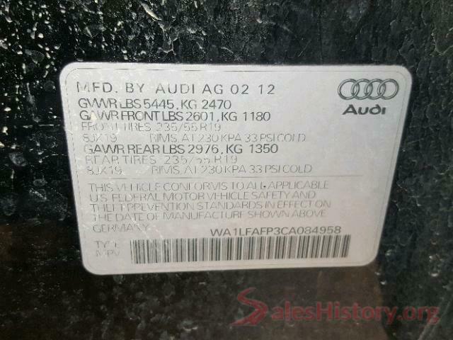 1VWBT7A38GC004367 2012 AUDI Q5