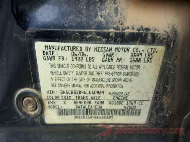 2T3BFREVXHW664801 2006 NISSAN SENTRA