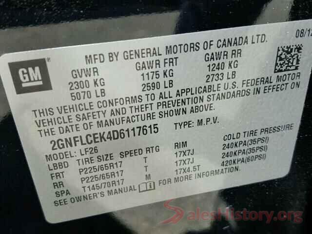 1N4AL3AP7GC292690 2013 CHEVROLET EQUINOX