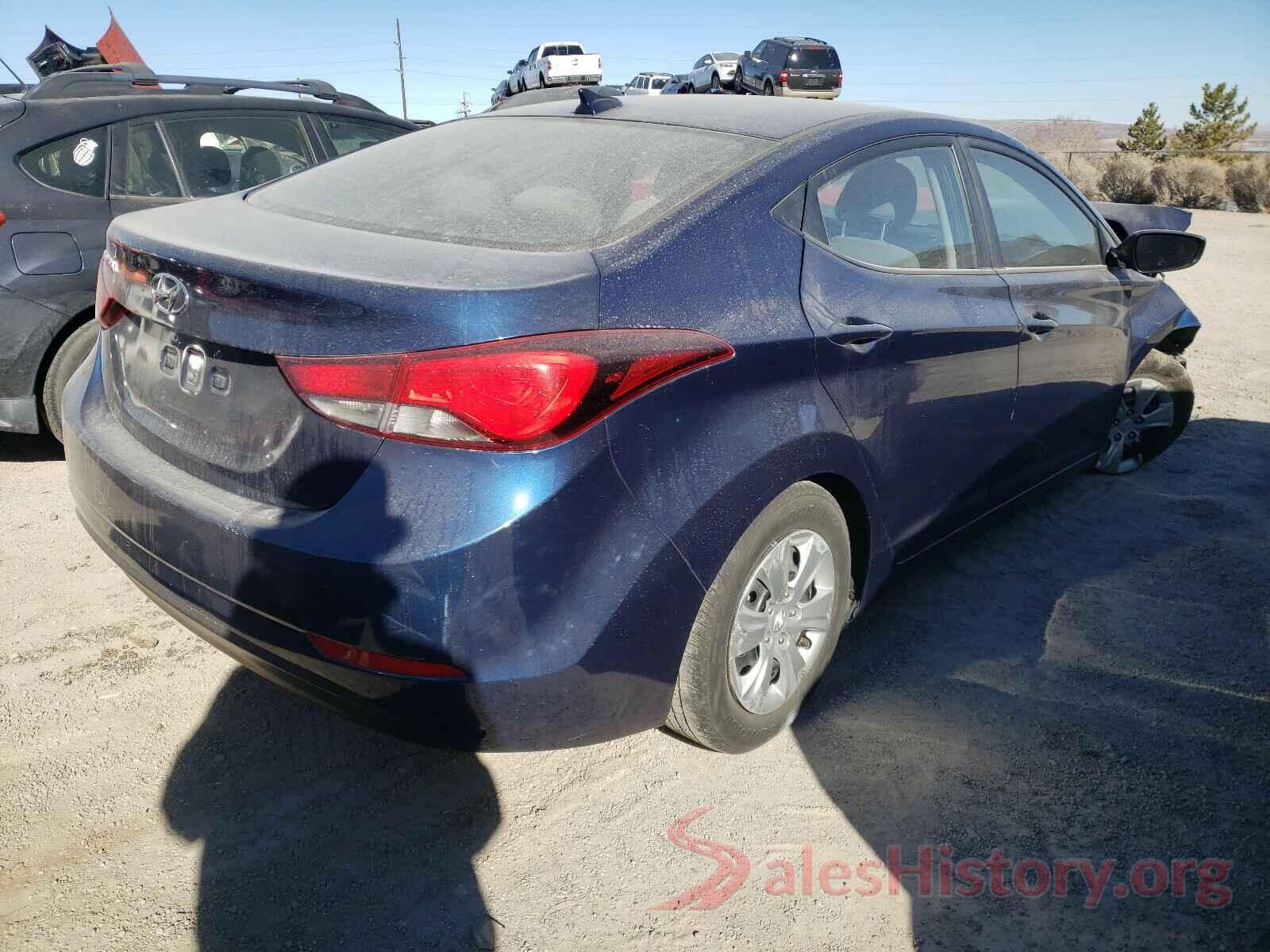 5NPDH4AE8GH702706 2016 HYUNDAI ELANTRA