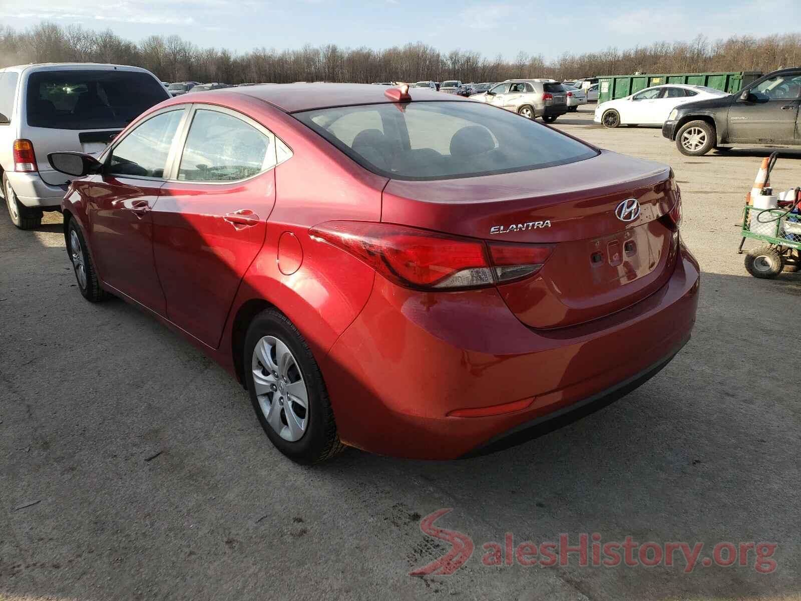 5NPDH4AE8GH759651 2016 HYUNDAI ELANTRA