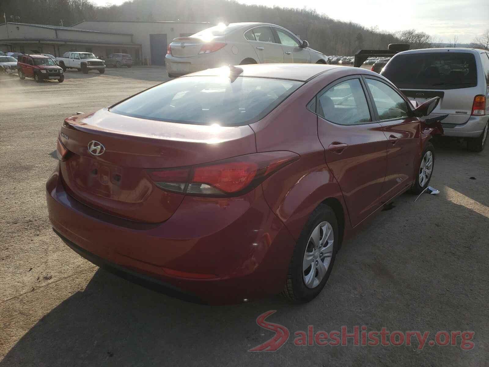 5NPDH4AE8GH759651 2016 HYUNDAI ELANTRA