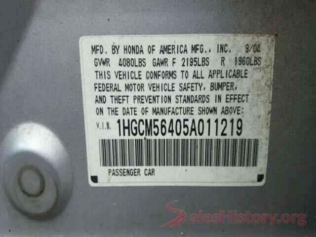 5NMS53AA7KH046950 2005 HONDA ACCORD