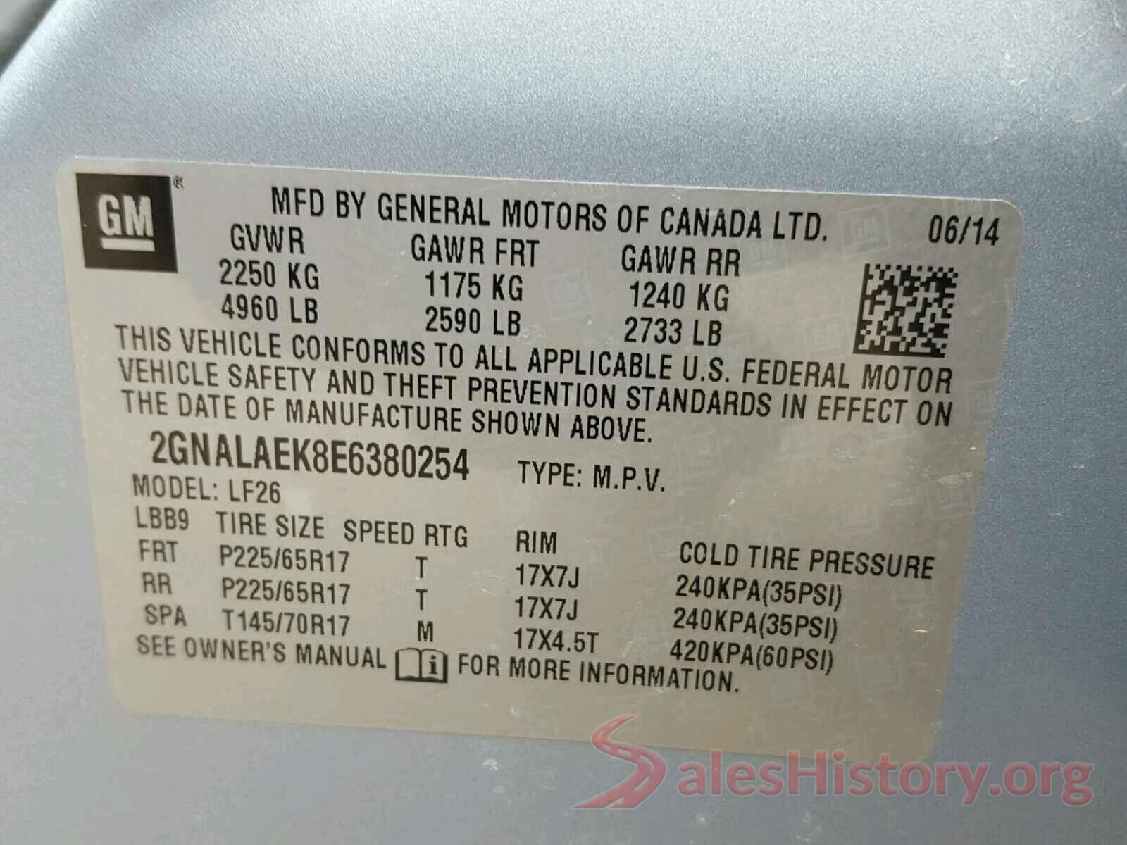 5NPE34AF2JH622014 2014 CHEVROLET EQUINOX