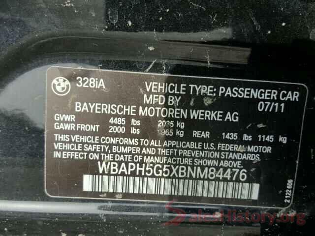 KMHDH4AE9GU484342 2011 BMW 3 SERIES