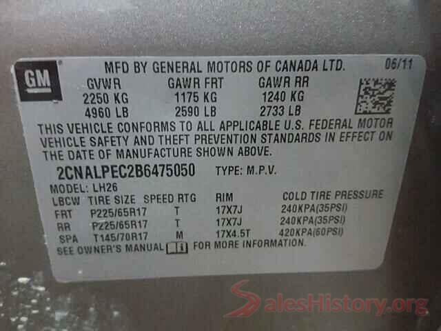 3FA6P0H7XHR206452 2011 CHEVROLET EQUINOX